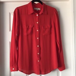 Loft Button Down Blouse